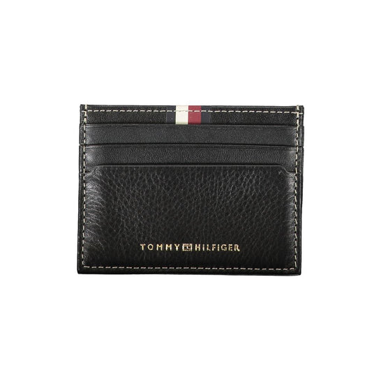 Tommy Hilfiger Black Leather Men's Wallet