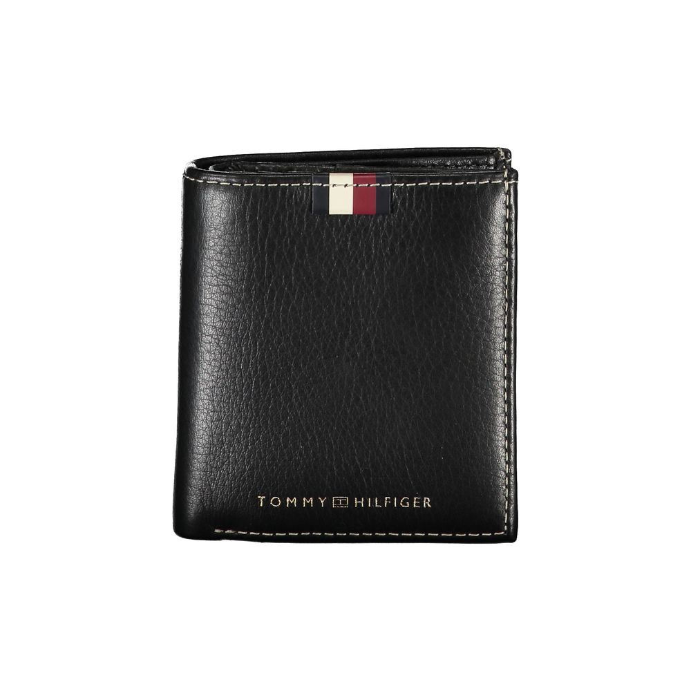 Tommy Hilfiger Black Leather Men's Wallet