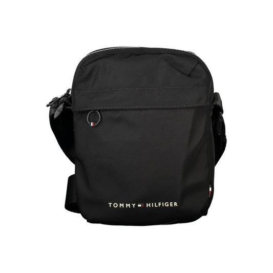 Tommy Hilfiger Black Polyester Men's Shoulder Bag