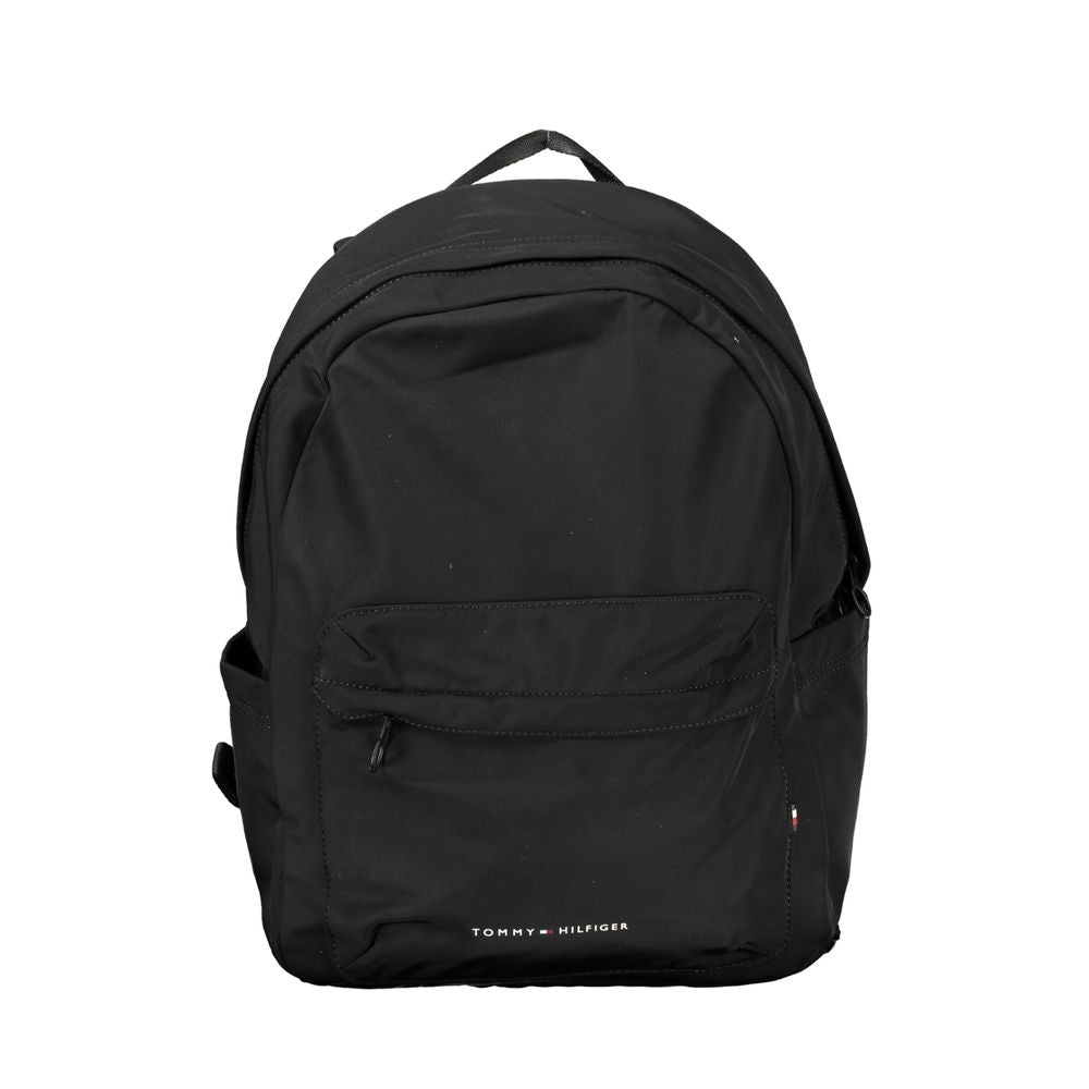 Tommy Hilfiger Black Polyester Backpack for Men