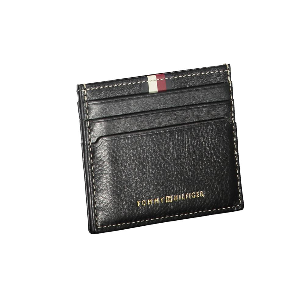 Tommy Hilfiger Black Leather Men's Wallet