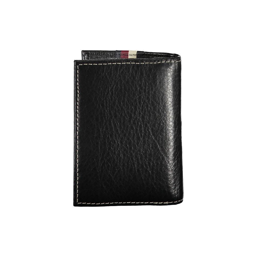 Tommy Hilfiger Black Leather Men's Card Holder