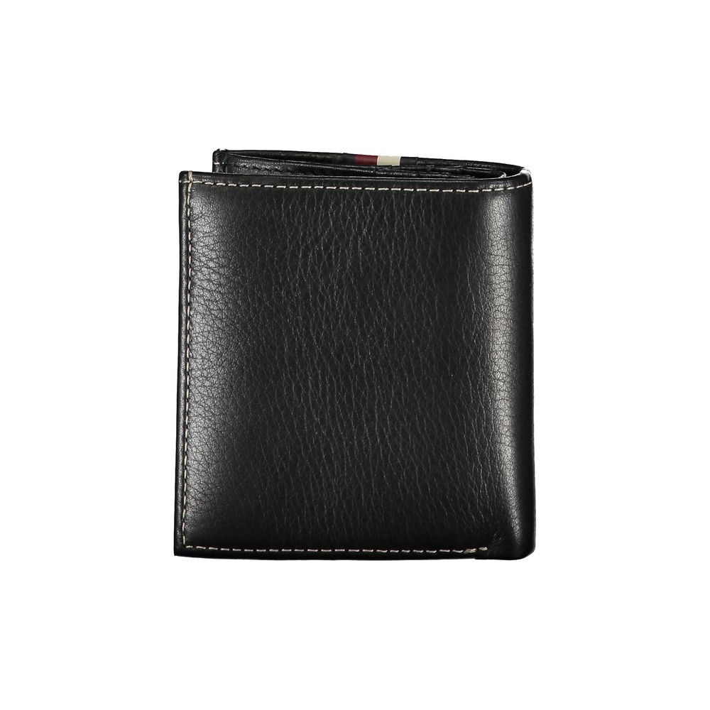 Tommy Hilfiger Black Leather Men's Wallet