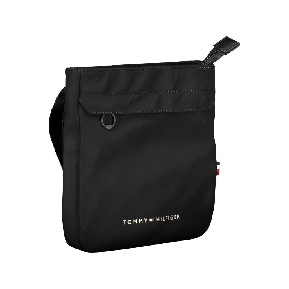 Tommy Hilfiger Black Polyester Men's Shoulder Bag