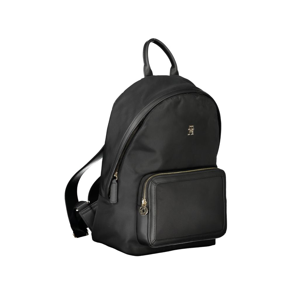 Tommy Hilfiger Schwarzer Polyester-Rucksack für Frauen