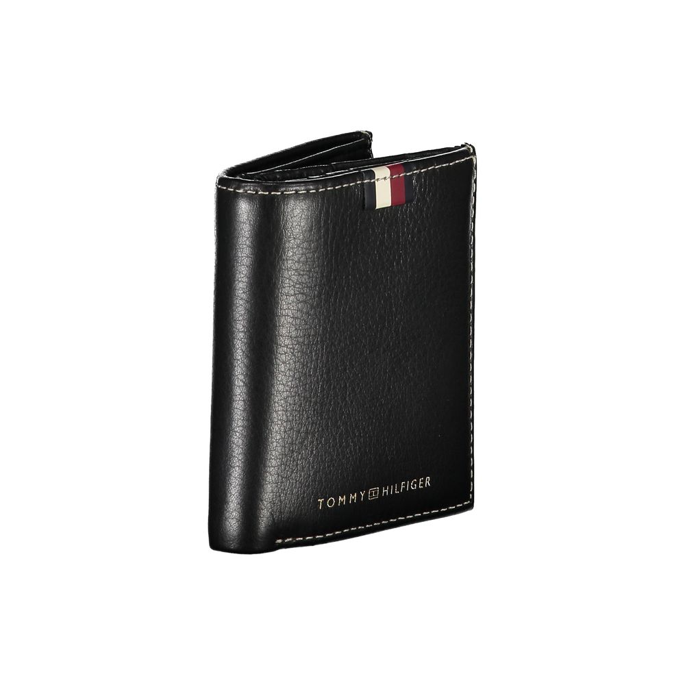 Tommy Hilfiger Black Leather Men's Wallet