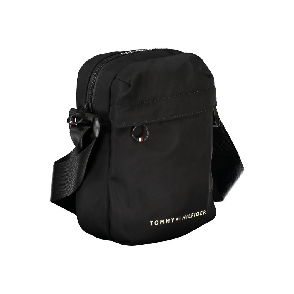 Tommy Hilfiger Black Polyester Men's Shoulder Bag