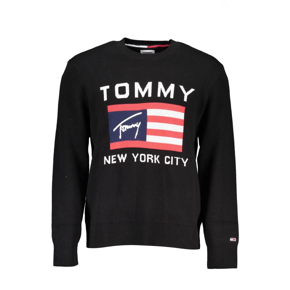 Tommy Hilfiger Schwarzer Baumwollpullover für Männer