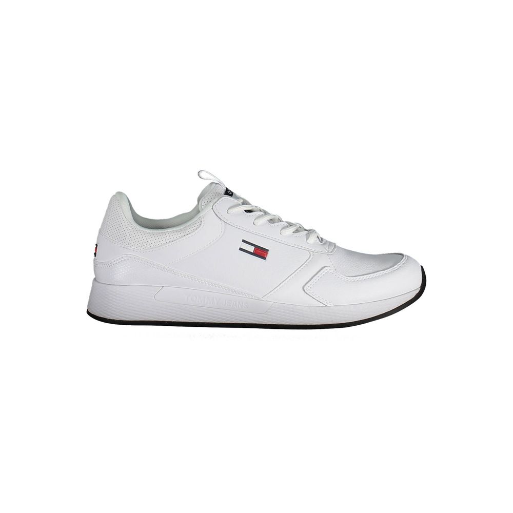 Tommy Hilfiger White Polyethylene Men's Sneakers