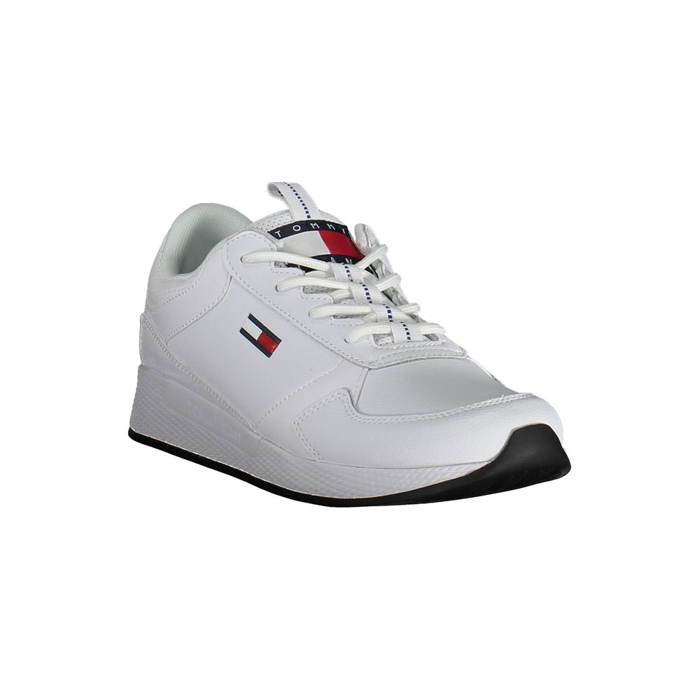 Tommy Hilfiger White Polyethylene Men's Sneakers