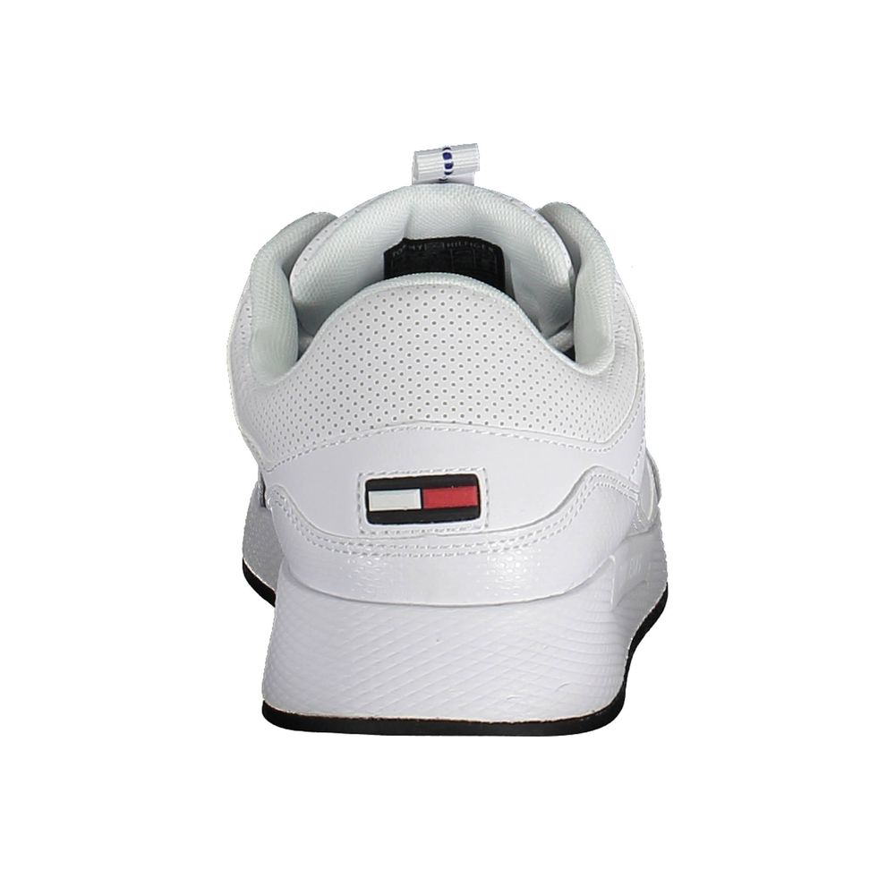 Tommy Hilfiger White Polyethylene Men's Sneakers