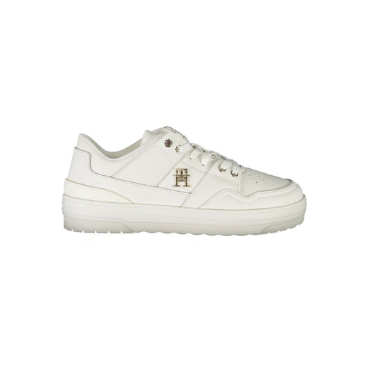 Tommy Hilfiger White Leather Women's Sneakers