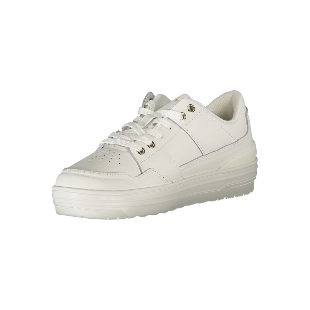 Tommy Hilfiger White Leather Women's Sneakers