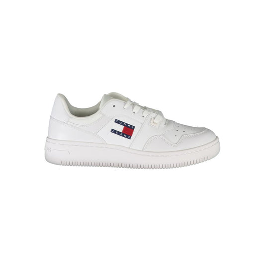 Tommy Hilfiger White Leather Women's Sneakers