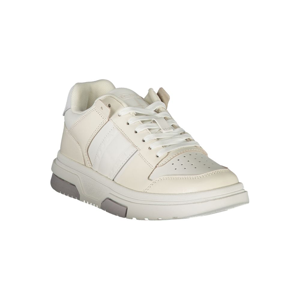 Tommy Hilfiger White Leather Women's Sneakers