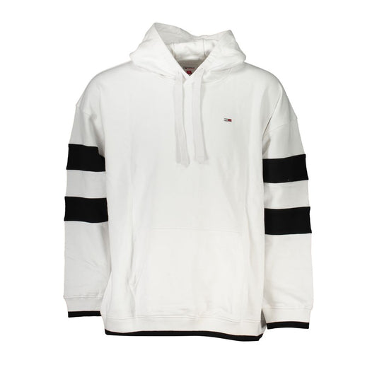 Tommy Hilfiger Chic white sweatshirt with hood and contrasting details