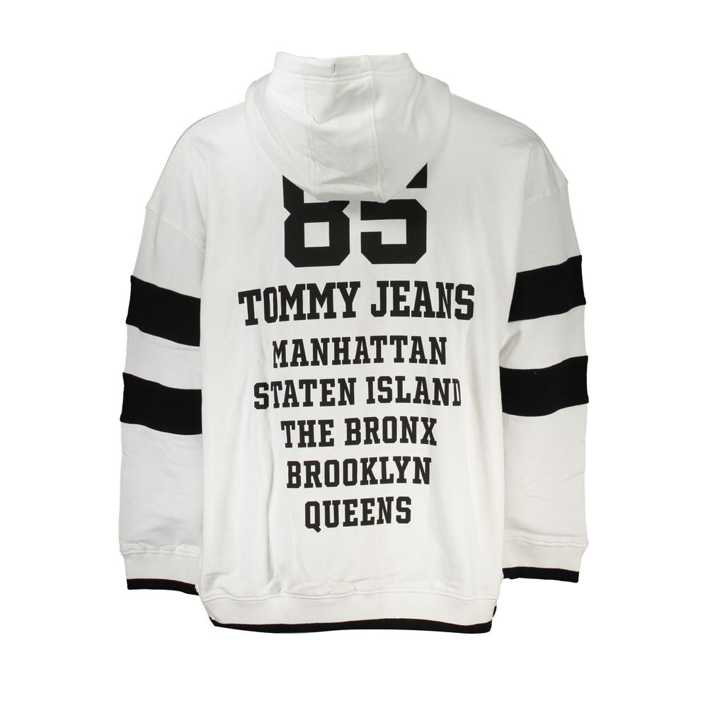 Tommy Hilfiger Chic white sweatshirt with hood and contrasting details