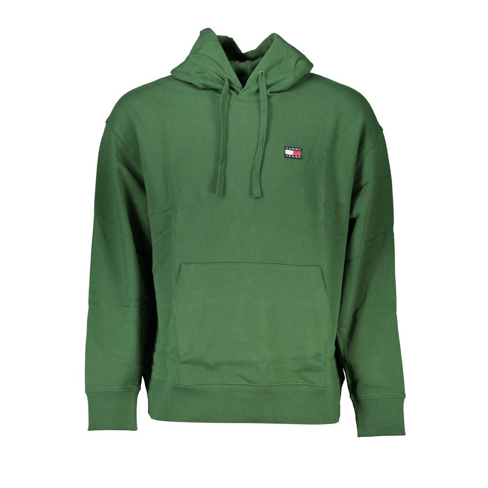 Tommy Hilfiger Green Cotton Hooded Sweatshirt