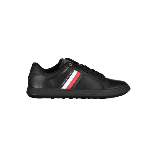 Tommy Hilfiger Chic black sneakers with iconic contrast details