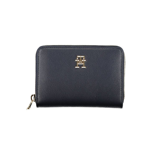 Tommy Hilfiger Elegant Blue Multipurpose Zip Wallet