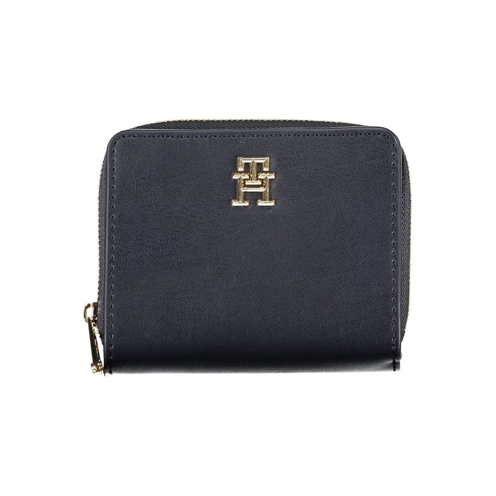 Tommy Hilfiger Elegant wallet made of blue polyethylene