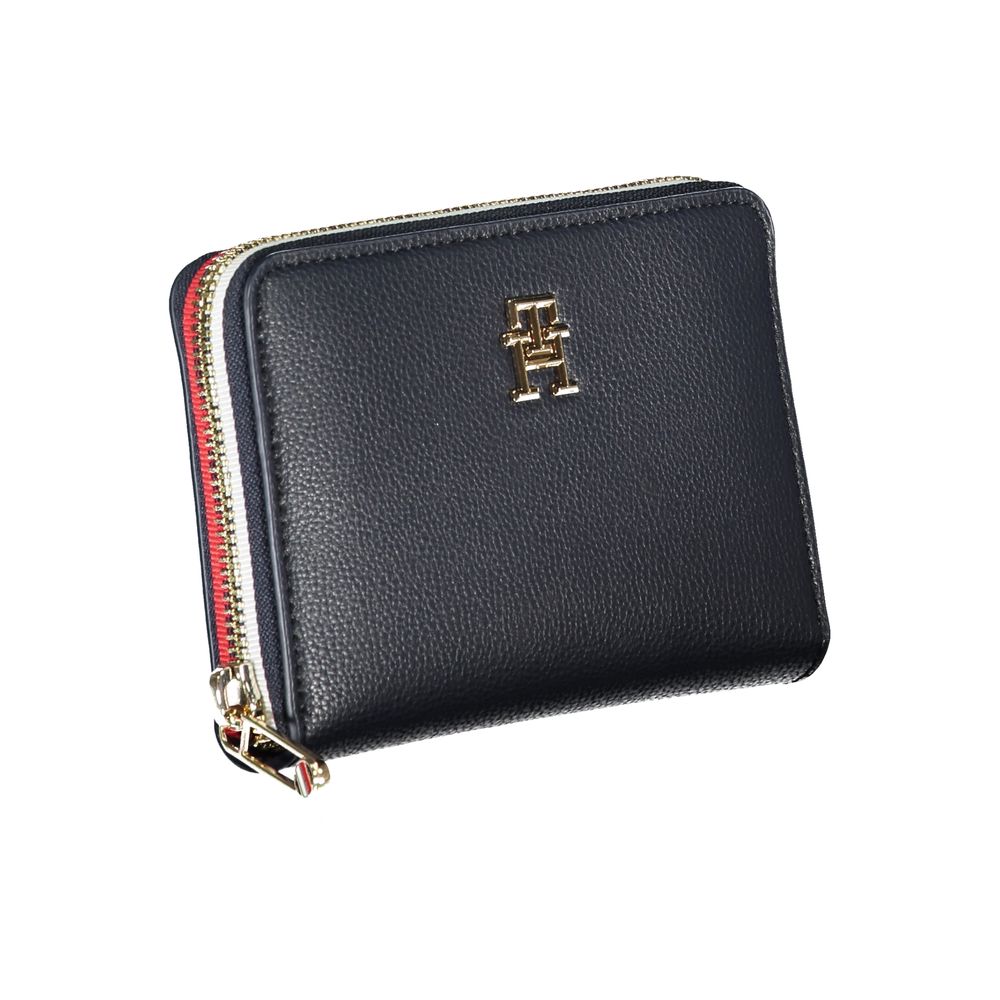 Tommy Hilfiger Elegant Blue Multipurpose Zip Wallet