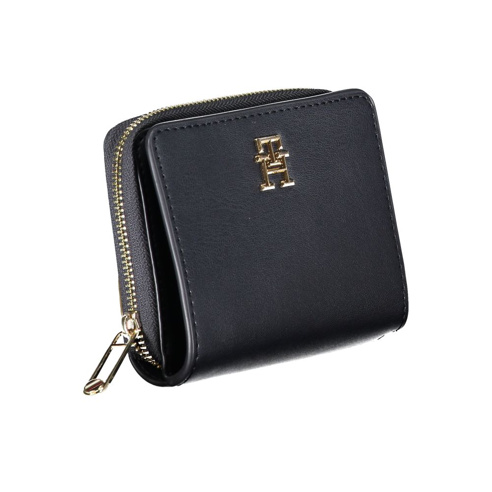 Tommy Hilfiger Elegant wallet made of blue polyethylene