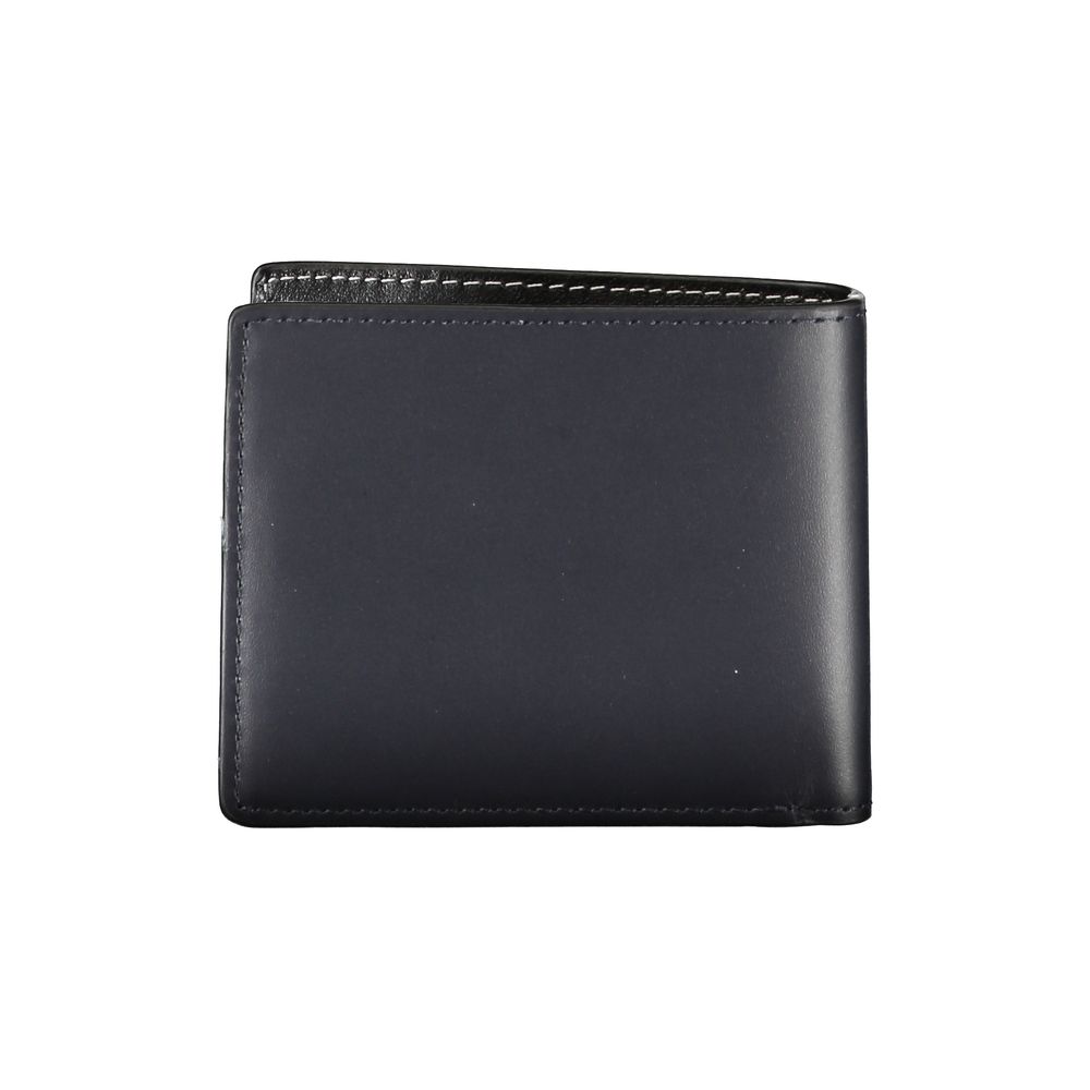 Tommy Hilfiger Elegant Blue Leather Wallet for the Wallet