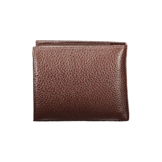 Tommy Hilfiger Elegant Brown Leather Wallet