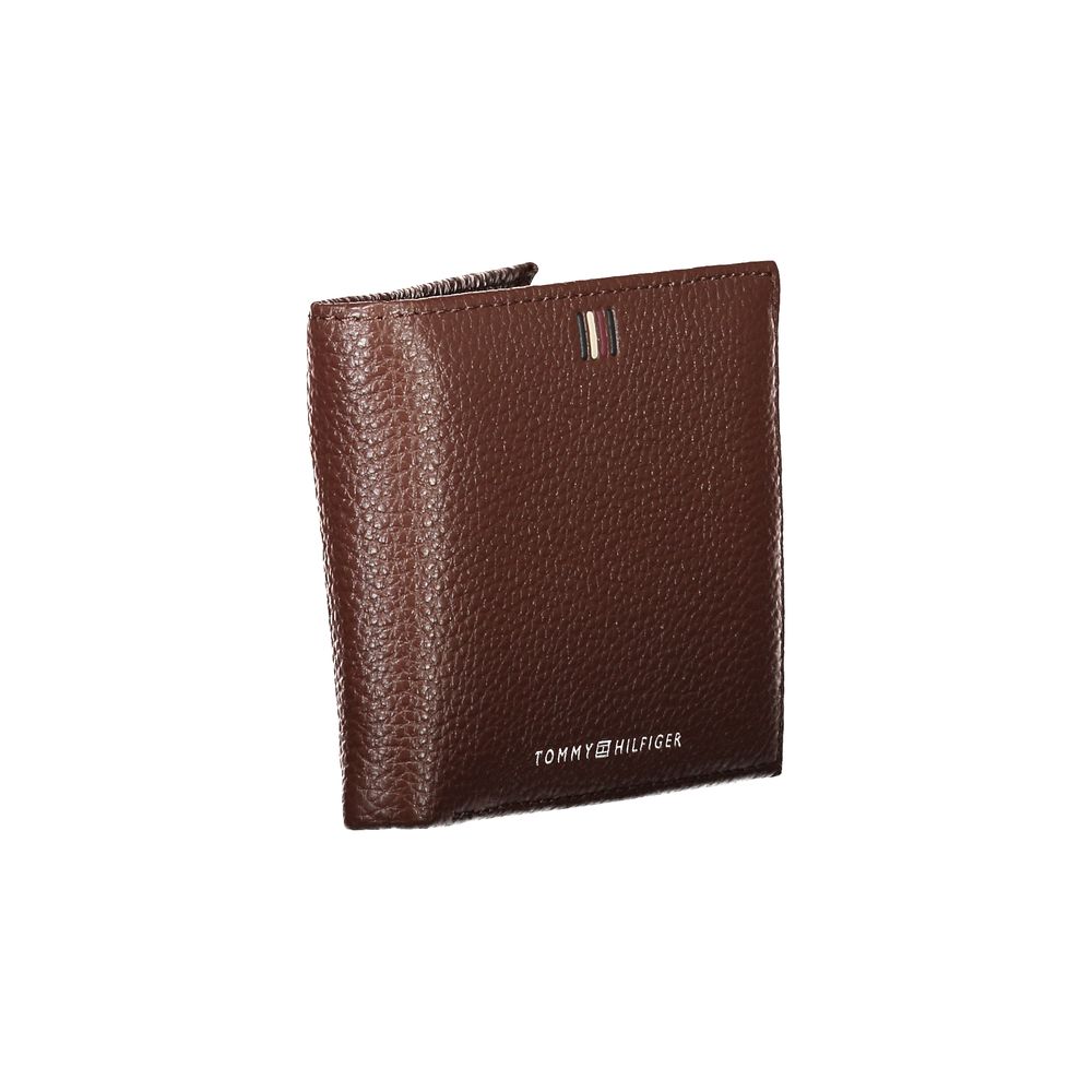 Tommy Hilfiger Elegant Brown Leather Wallet