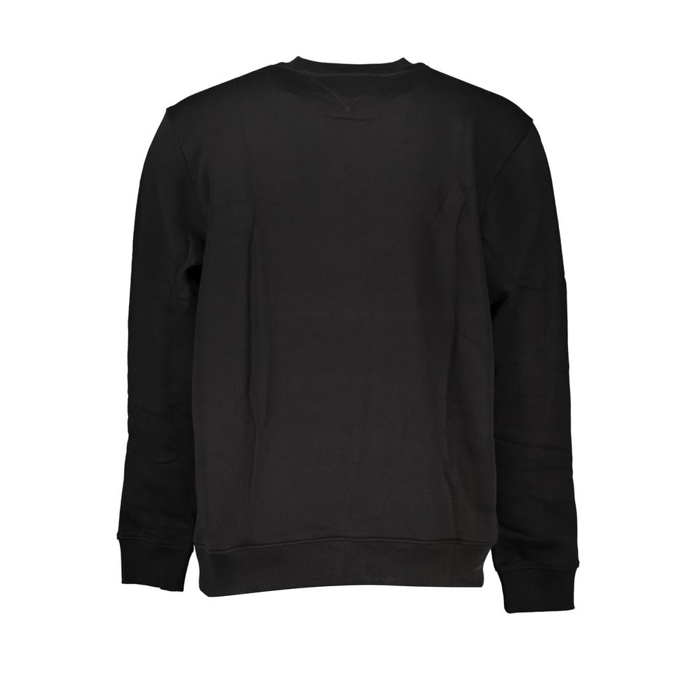 Tommy Hilfiger Slim Black Cotton Crew Neck Sweatshirt