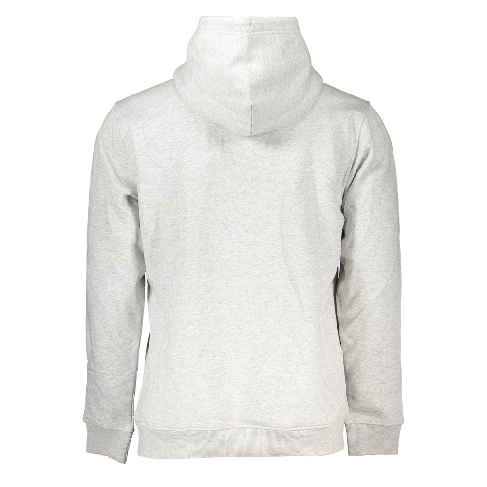 Tommy Hilfiger Chic Grey Fleece Hooded Sweatshirt for Men