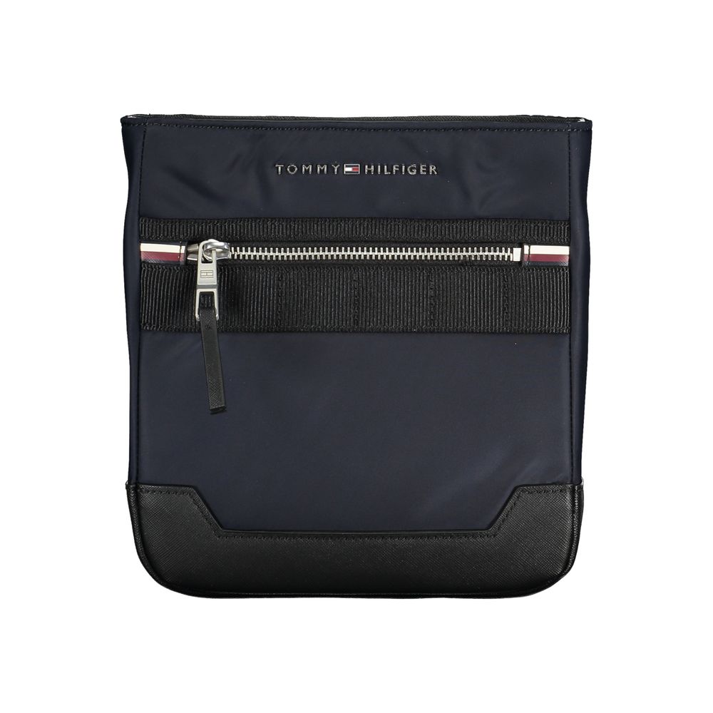 Tommy Hilfiger Simple blue shoulder bag with contrasting details