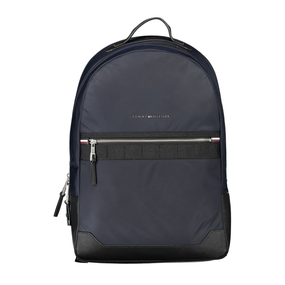 Tommy Hilfiger Elegant blue backpack with contrast details