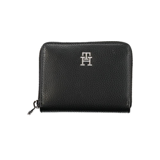 Tommy Hilfiger Elegant wallet made of black polyethylene