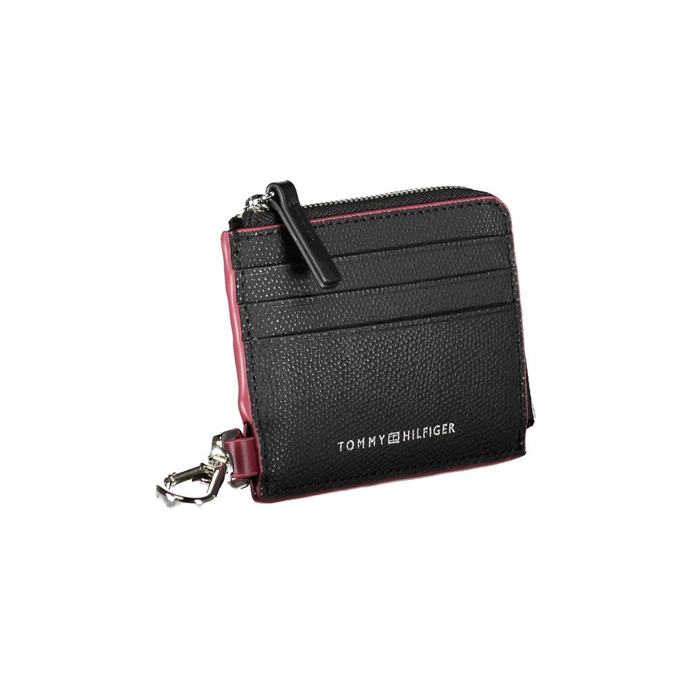 Tommy Hilfiger Chic leather card holder with snap hook