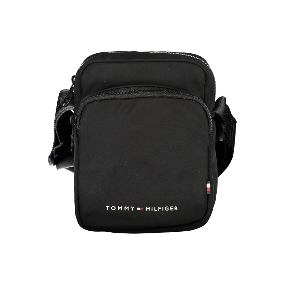 Tommy Hilfiger Slim black shoulder bag with stylish accents