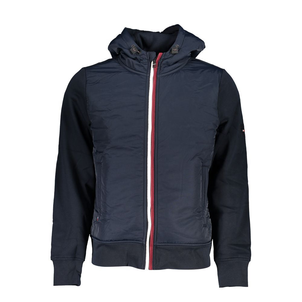 Tommy Hilfiger Elegante blaue Sportjacke mit Kapuze