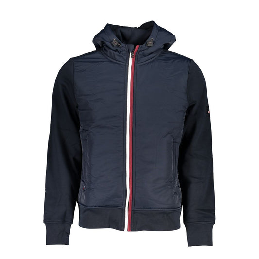 Tommy Hilfiger Elegant blue sports jacket with hood