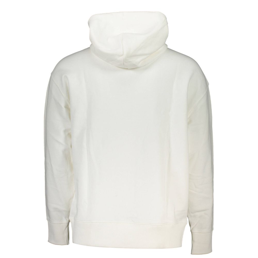 Tommy Hilfiger Elegant white cotton hooded sweatshirt