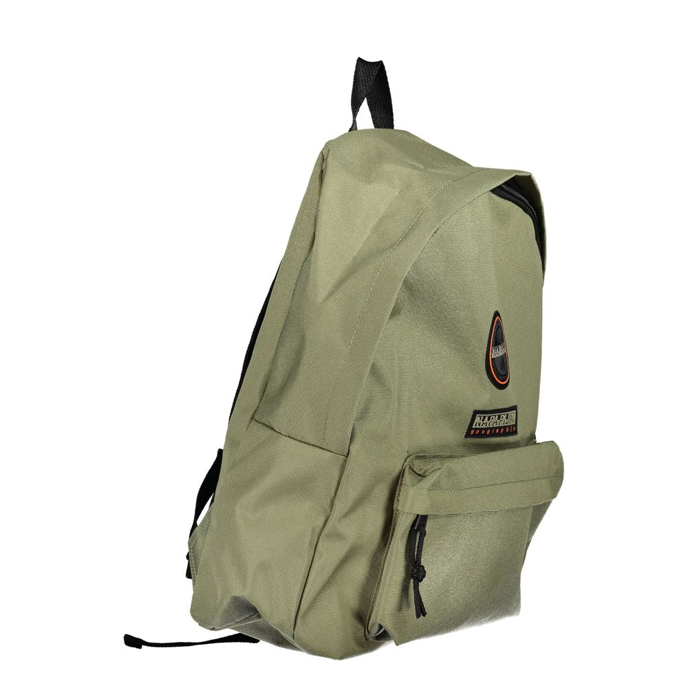 Napapijri Eco-conscious green backpack with slim design