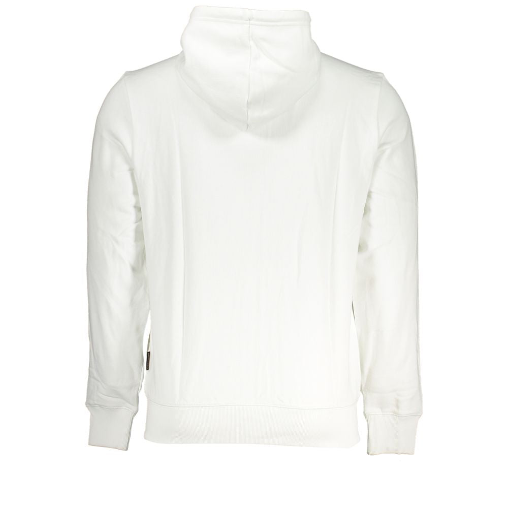 Napapijri Elegantes Sweatshirt mit Kapuze aus weißer Baumwolle