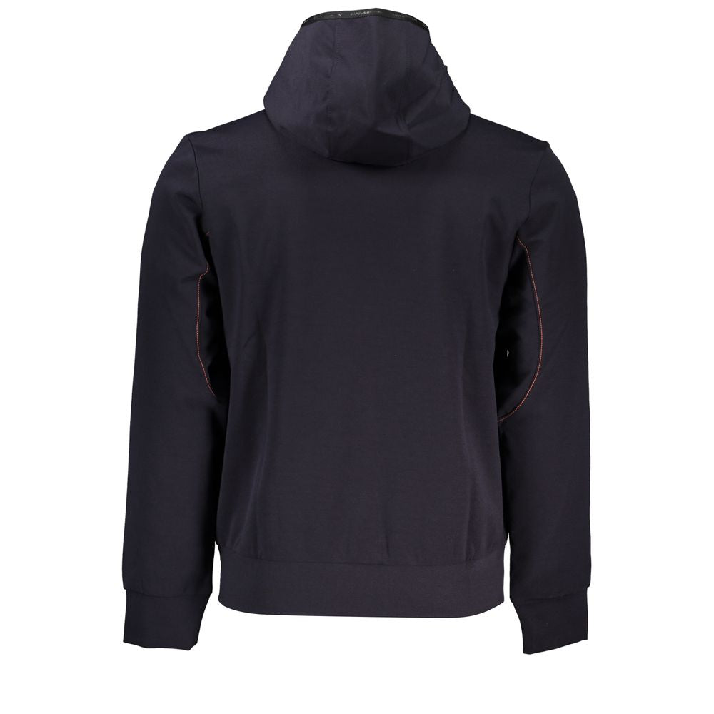 Napapijri Schickes blaues Kapuzensweatshirt mit Kontrastdetails