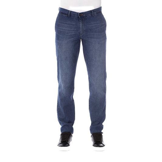 Trussardi Jeans Blaue Baumwolle Herrenjeans