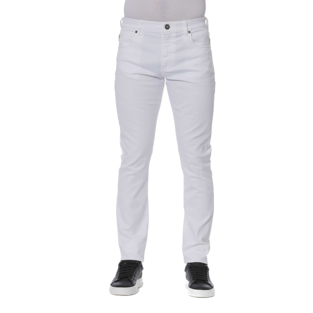 Trussardi Jeans Weiße Baumwolle Männer Jeans