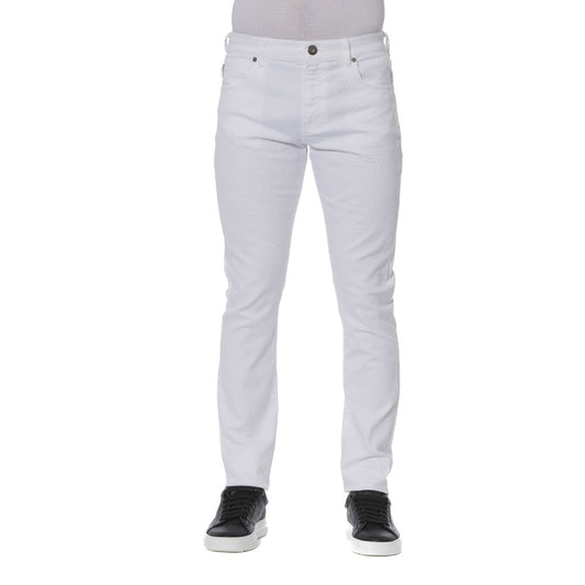 Trussardi Jeans Weiße Baumwolle Männer Jeans