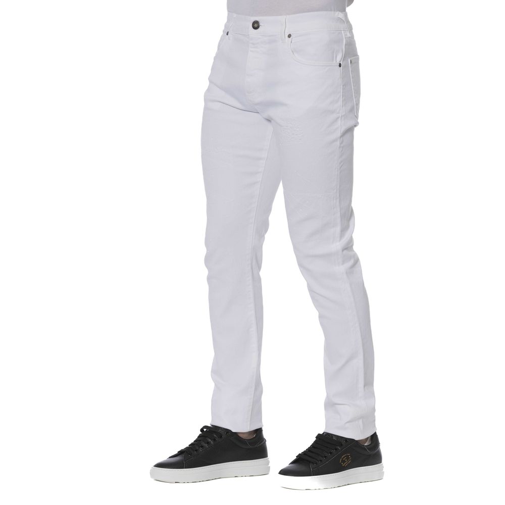 Trussardi Jeans Weiße Baumwolle Männer Jeans