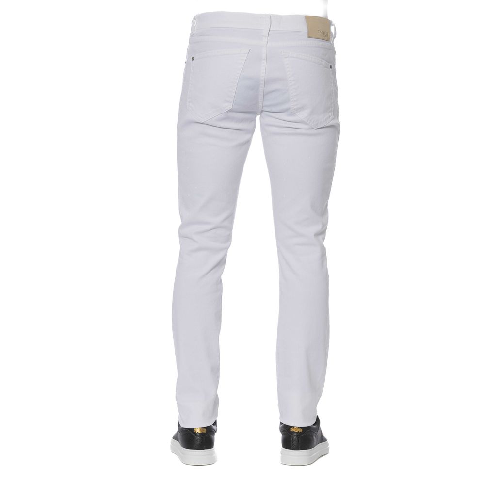 Trussardi Jeans Weiße Baumwolle Männer Jeans