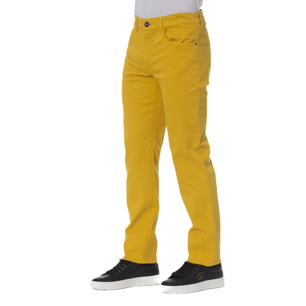 Trussardi Jeans Gelbe Baumwolle Männer Hose