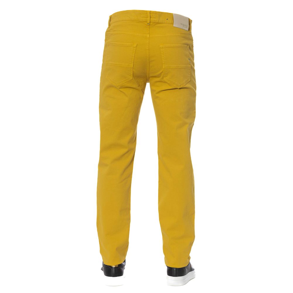 Trussardi Jeans Gelbe Baumwolle Männer Hose